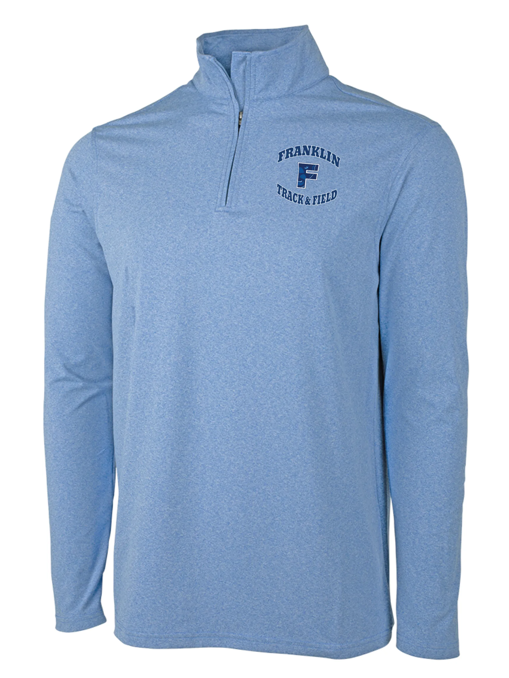 Franklin Track & Field - Men's Heathered Eco-Logic Stretch Quarter Zip (9468)