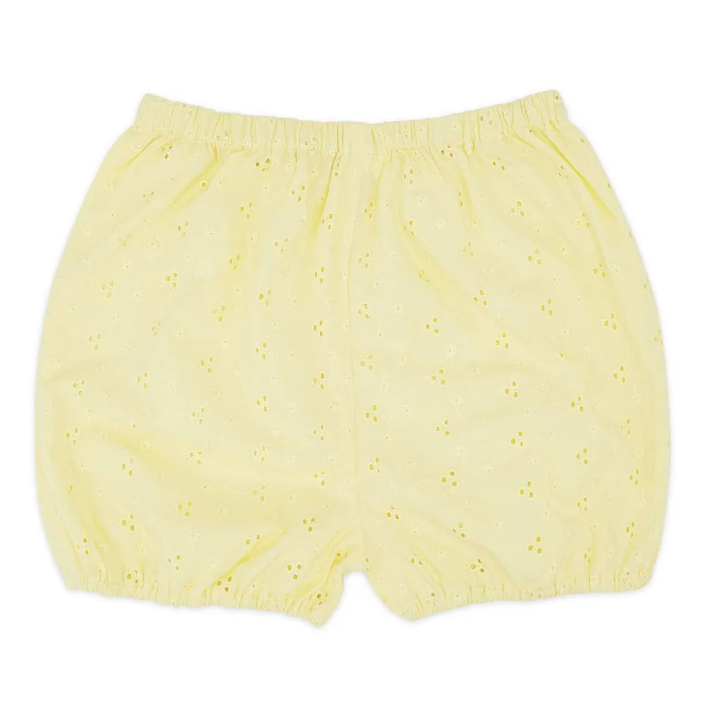 Girl Top with Bottom, Yellow 6-24 Months