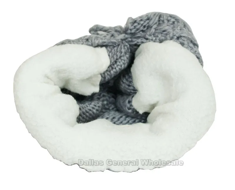 Girls Winter Fashion Pearl Studded Beanie Hats Wholesale