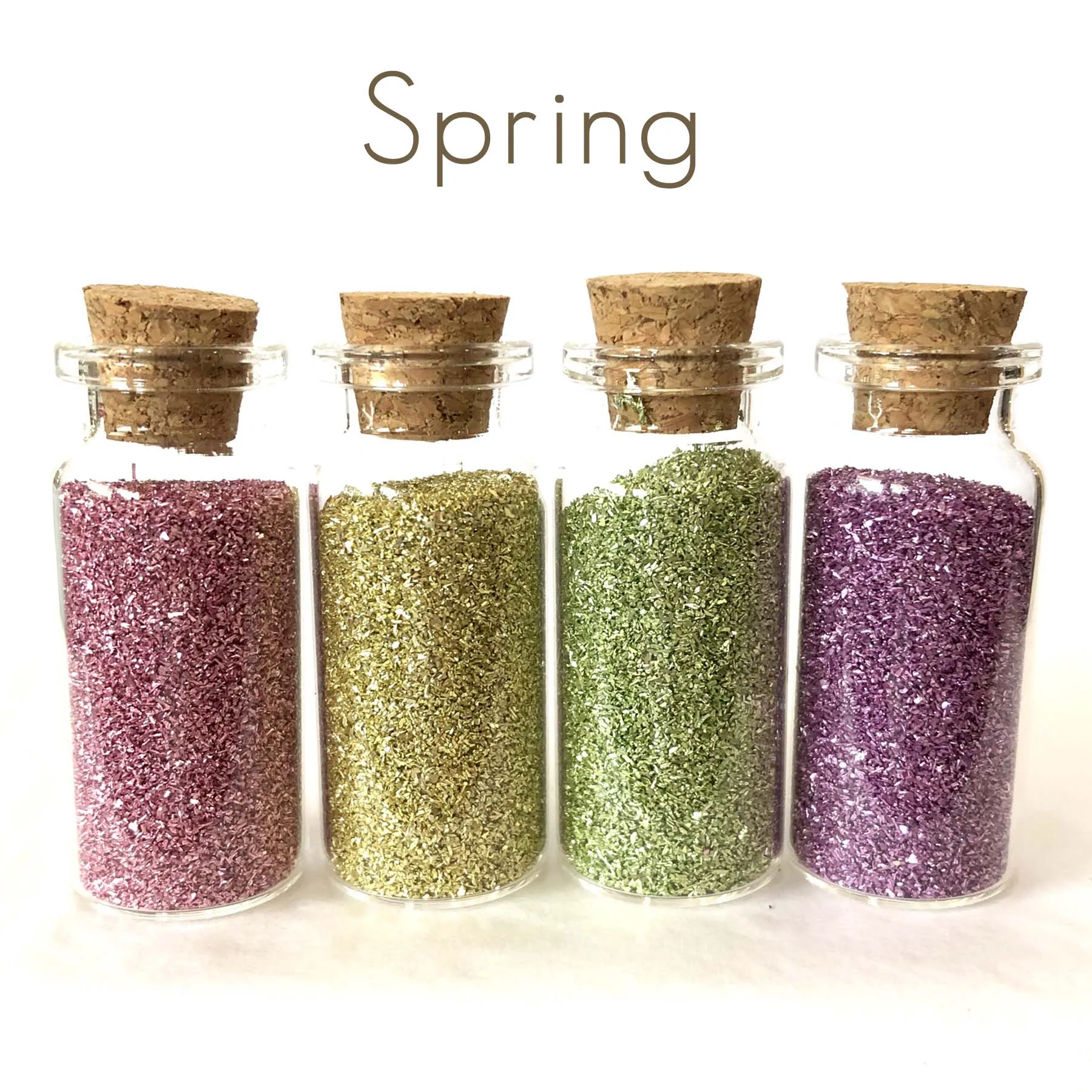 Glass Glitter Set of Four