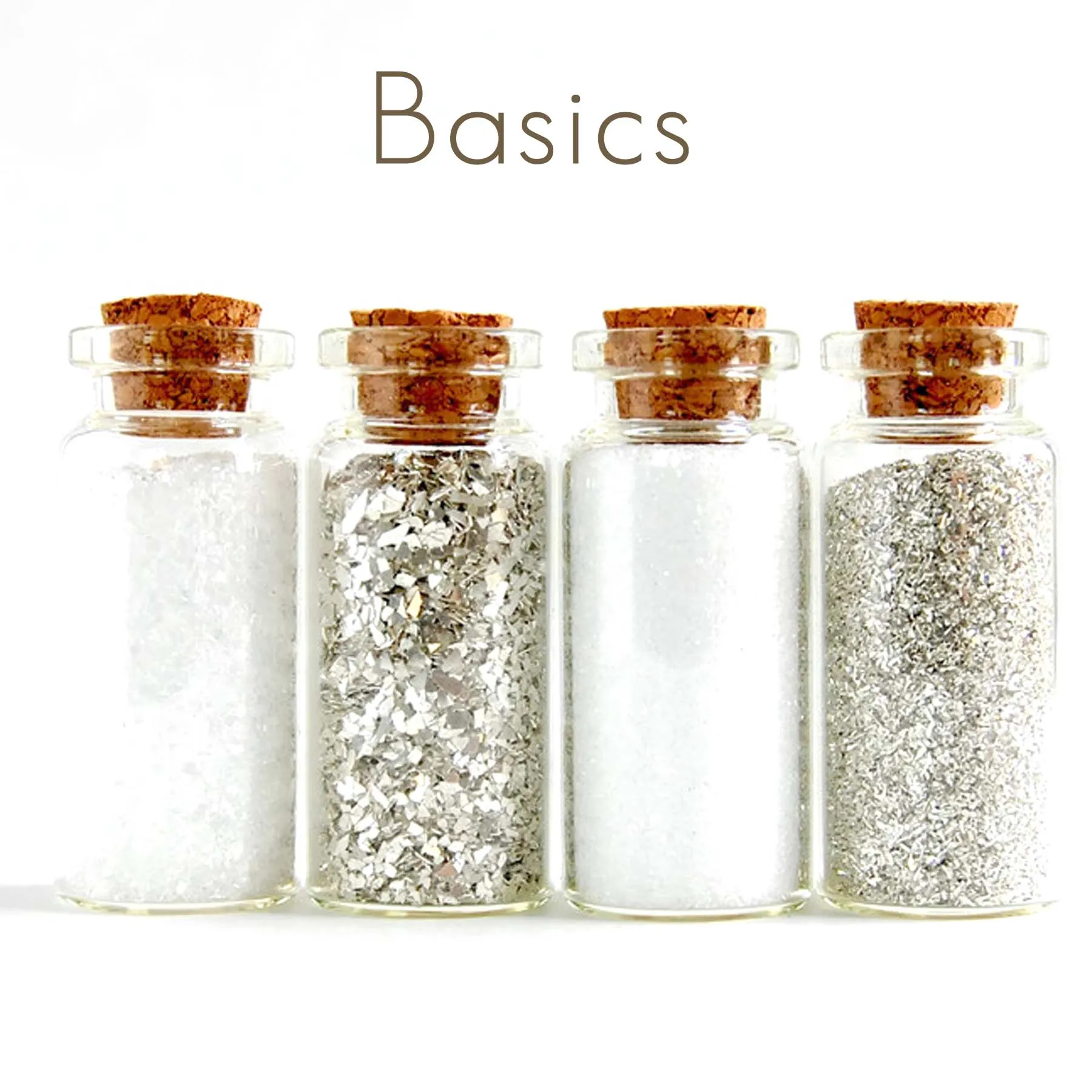 Glass Glitter Set of Four