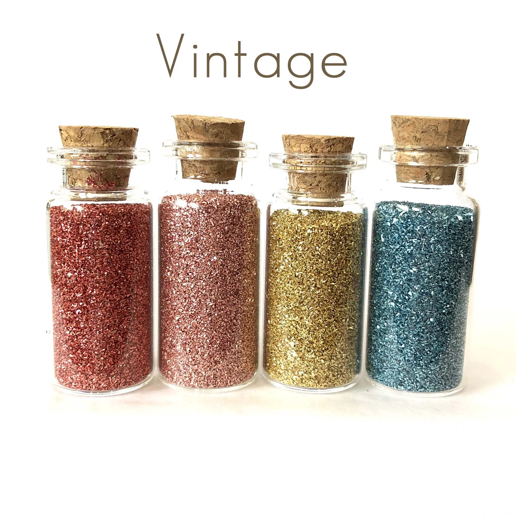 Glass Glitter Set of Four