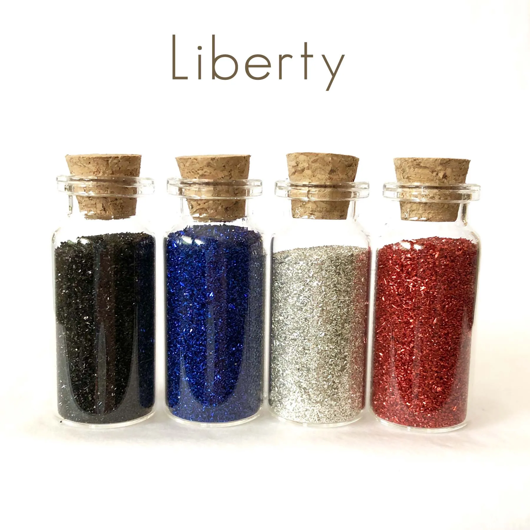 Glass Glitter Set of Four