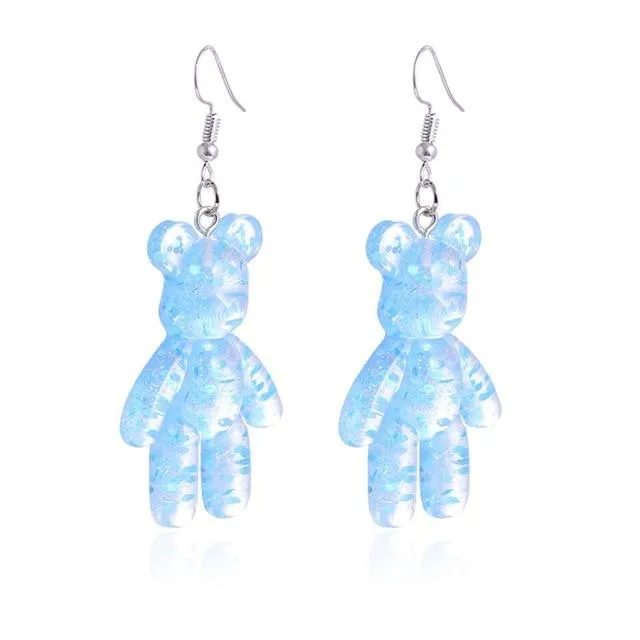 Glitter Bear Earrings