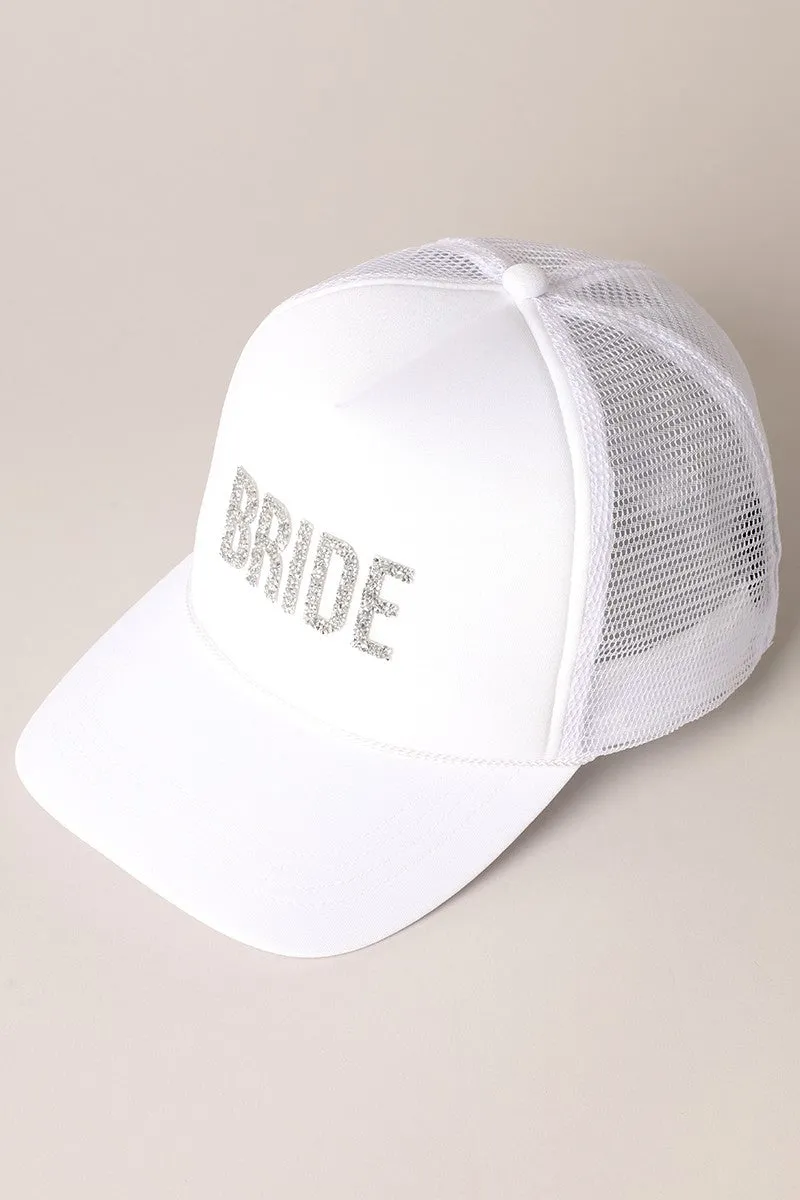 Glitter Bride Foam Trucker Hat