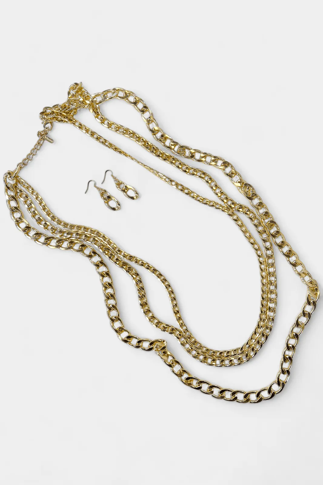 Gold Chunky Chain Long Necklace