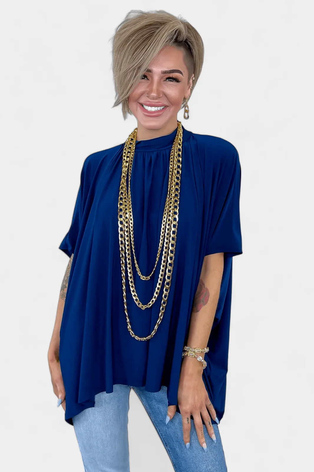 Gold Chunky Chain Long Necklace