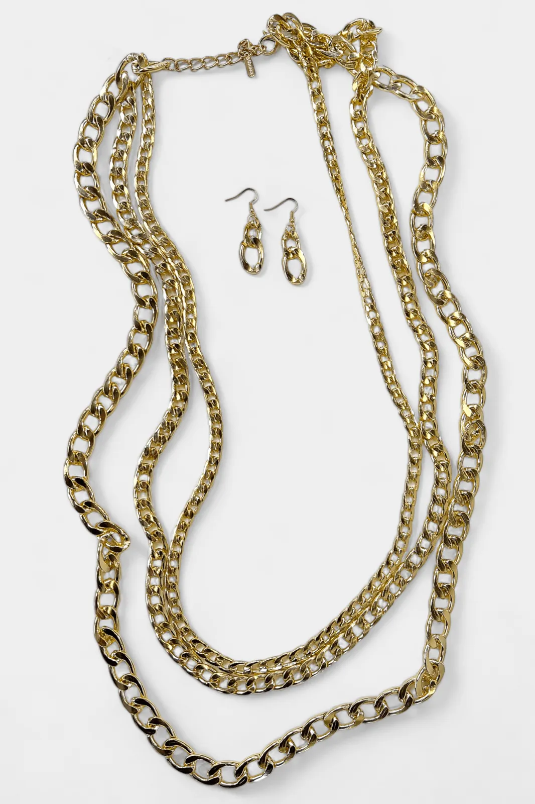 Gold Chunky Chain Long Necklace