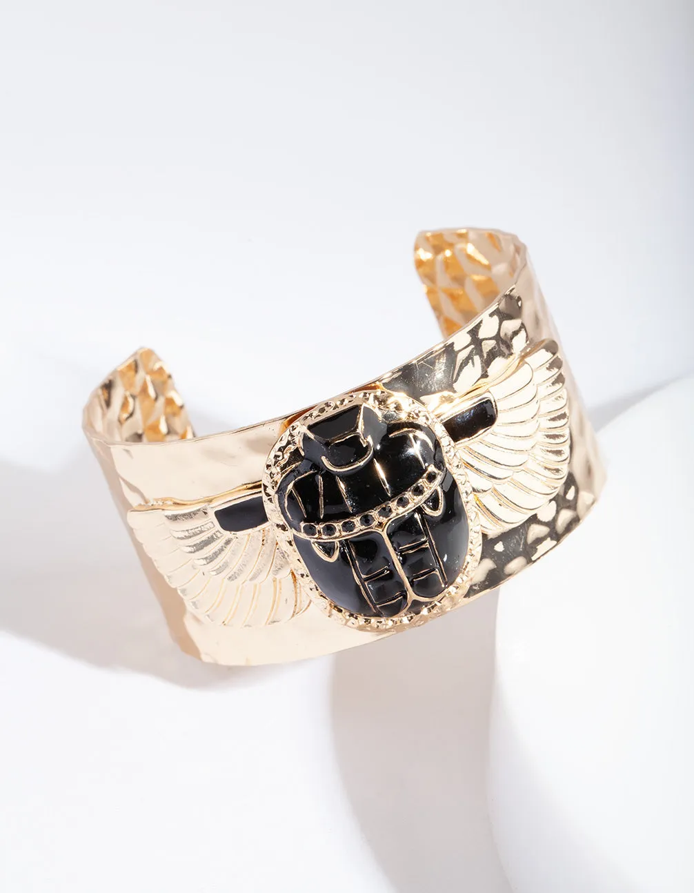 Gold Egyptian Motif Cuff