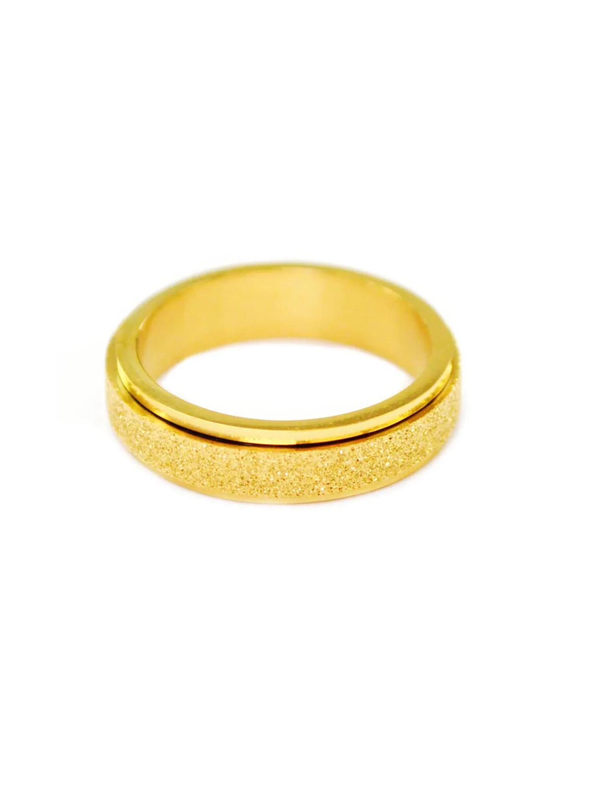 Gold Glitter Spinner Band