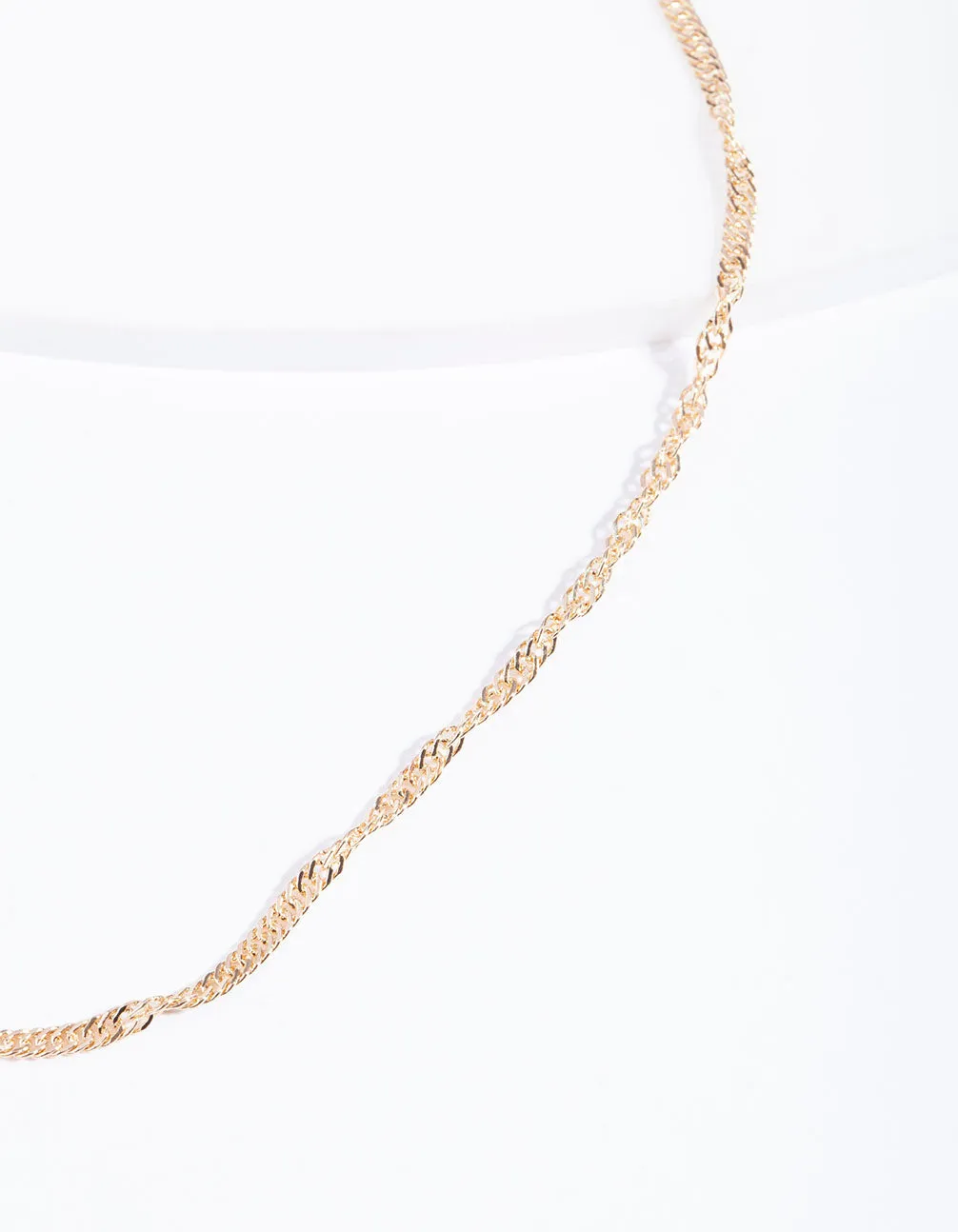 Gold Twisted Chain Choker