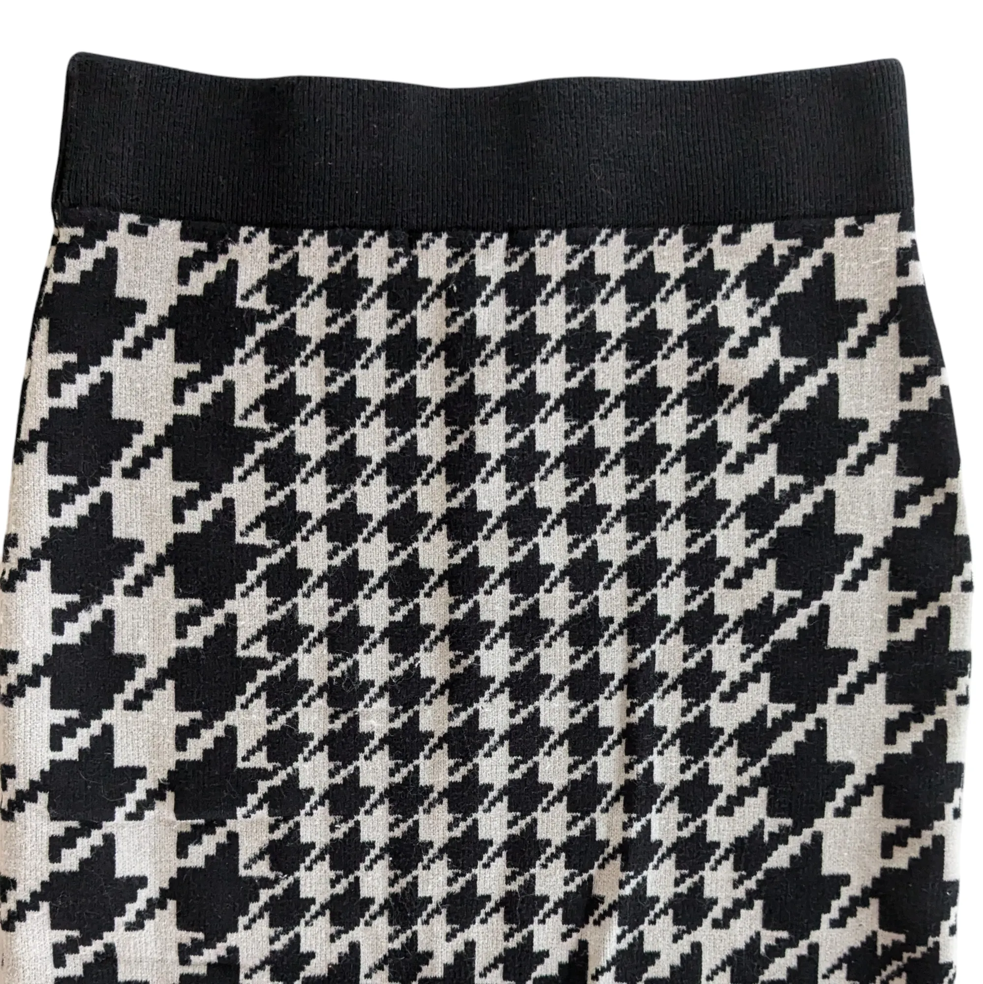 H&M Houndstooth Knit Skirt Size Small