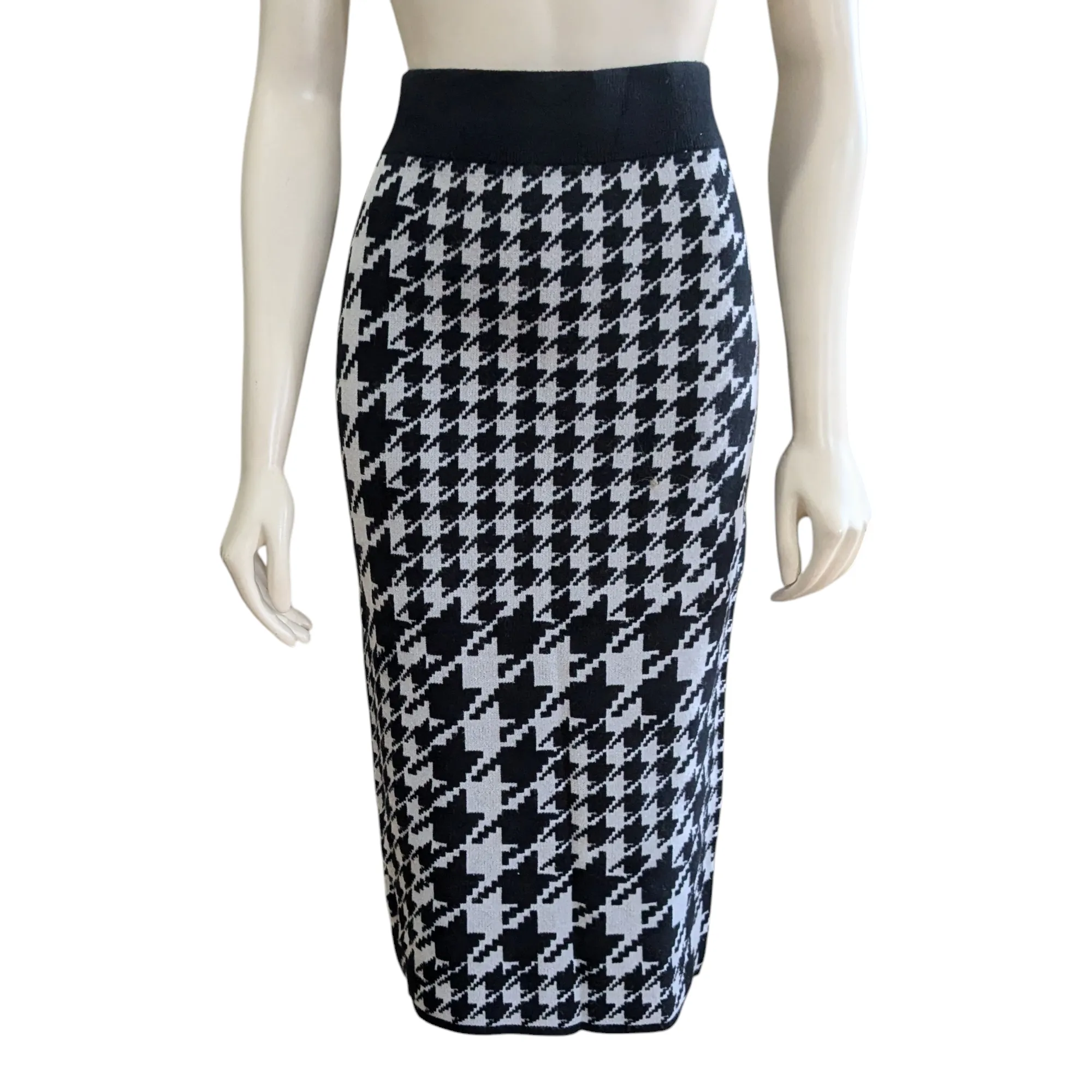 H&M Houndstooth Knit Skirt Size Small