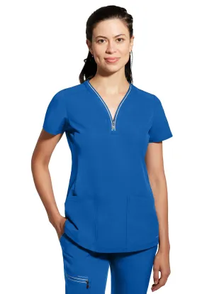 HH 360 - Women's Sonia Zip Y-Neck Scrub Top