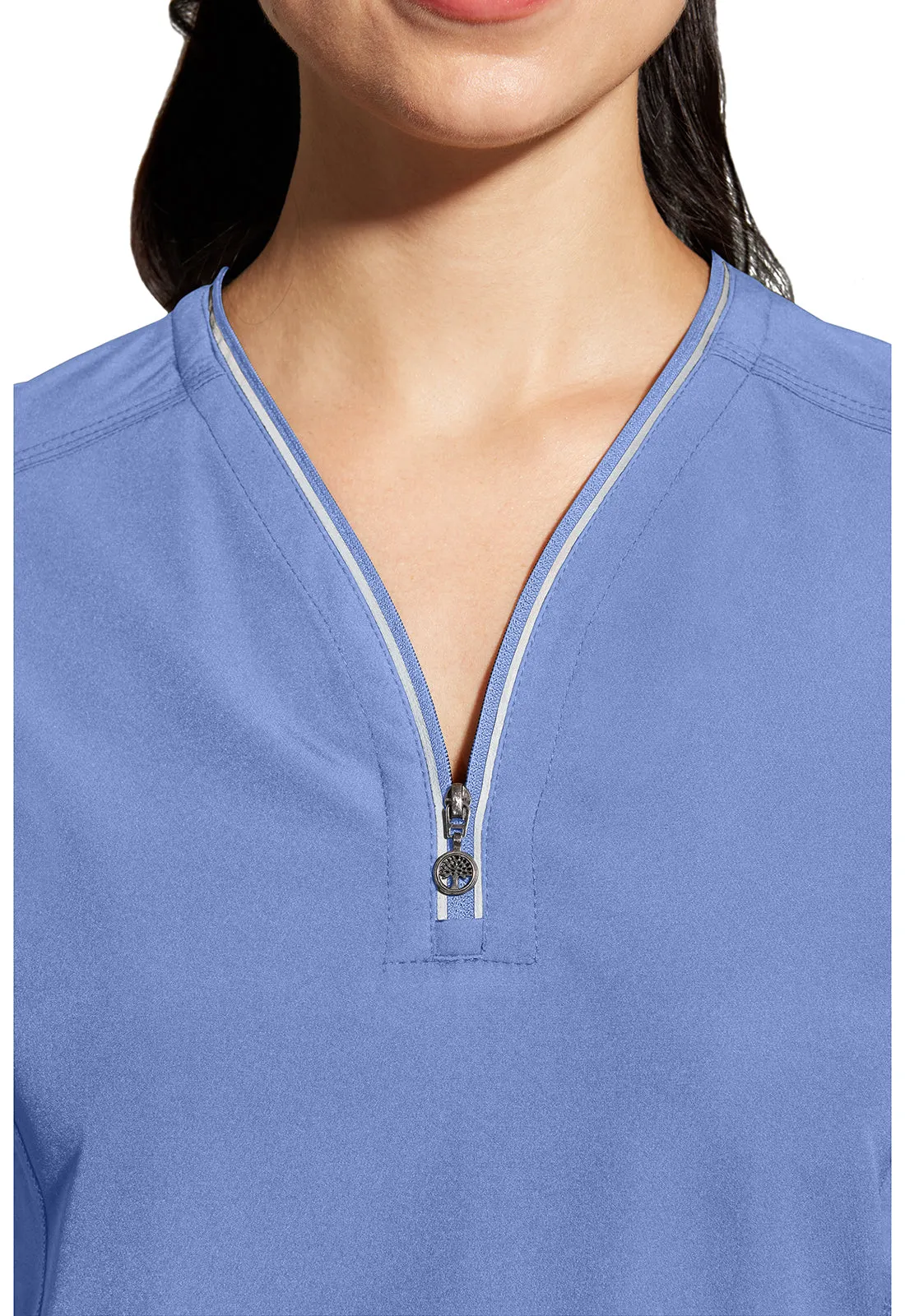 HH 360 - Women's Sonia Zip Y-Neck Scrub Top