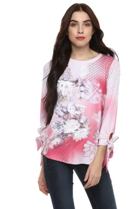 High Street Fashion Floral Printed Top(Winter)