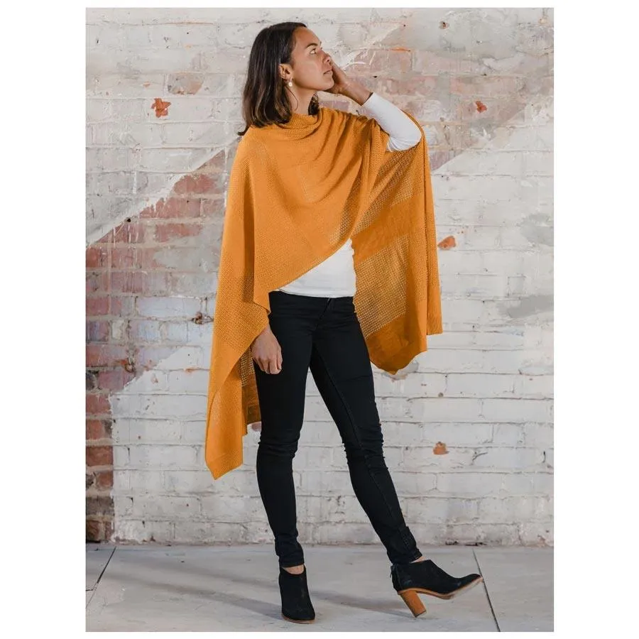 Highflyer Poncho/Scarf – Mustard