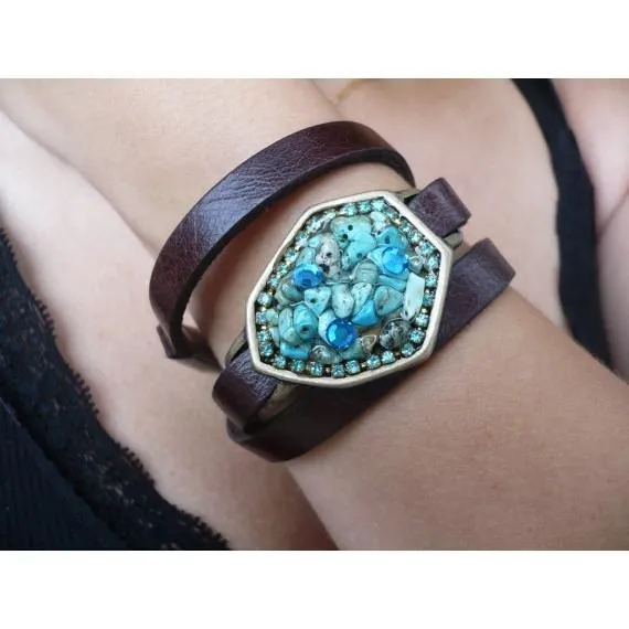 Israeli Leather Fashion Bracelets