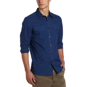 Kenneth Cole Men's Double Pocket Check Shirt