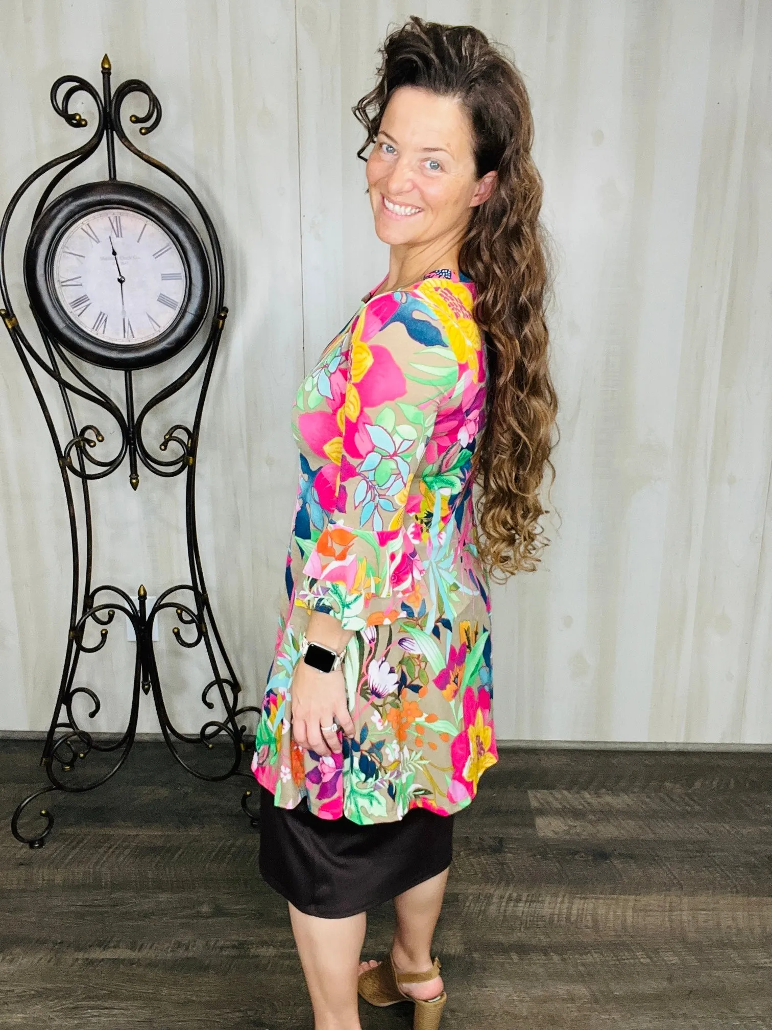 Make a Statement Floral Tunic