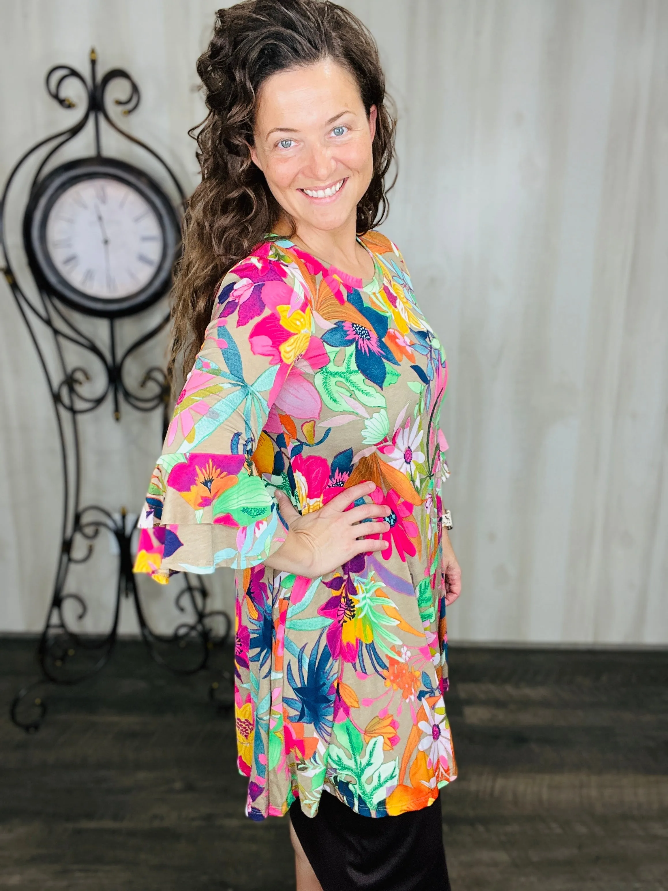 Make a Statement Floral Tunic