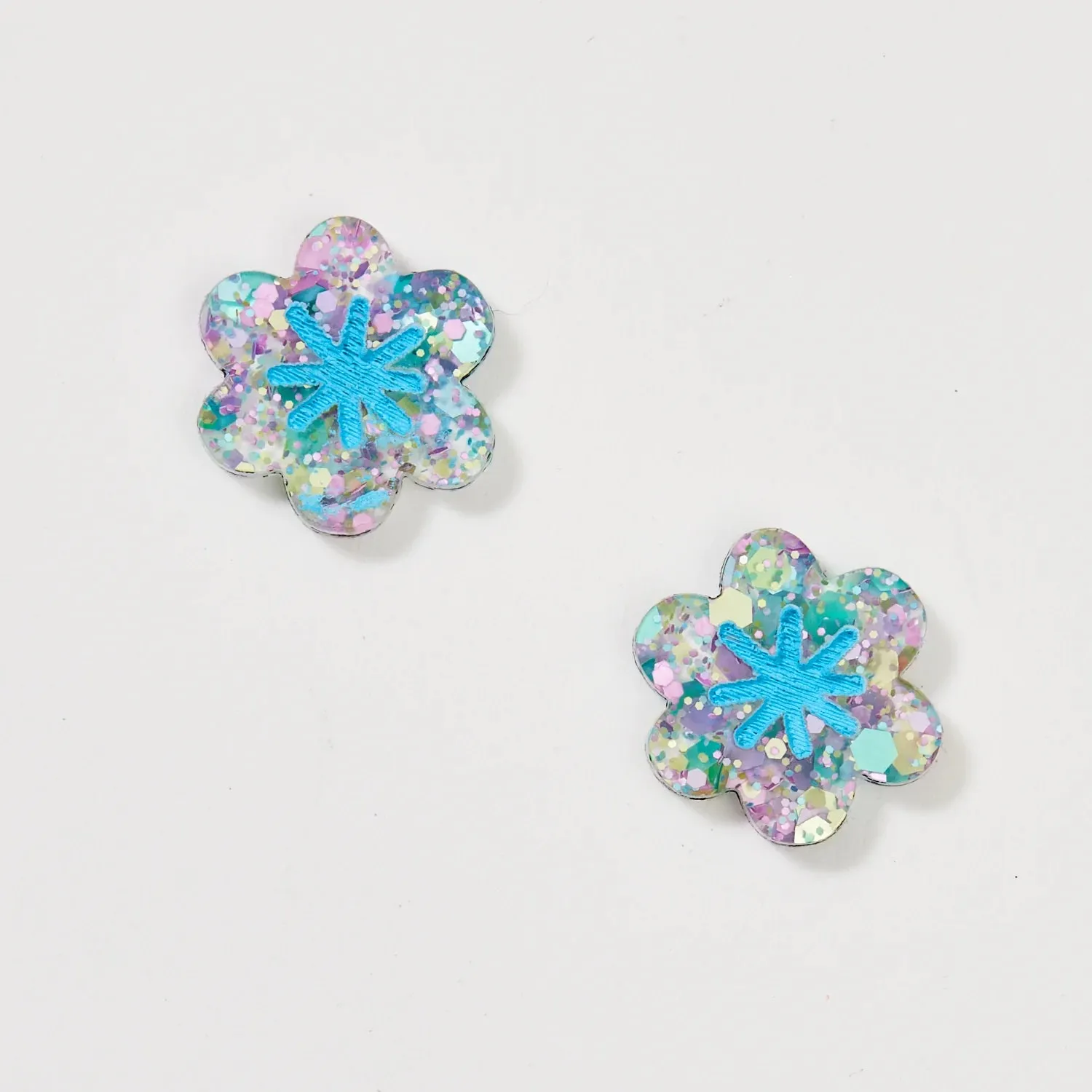 Martha Jean Aster Stud Earrings - Blue Mermaid