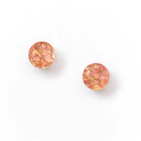 Martha Jean Mini Circle Stud Earrings - Pink