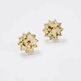 Martha Jean Star Stud Earrings - Gold