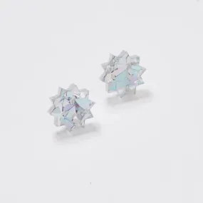 Martha Jean Star Stud Earrings - Silver