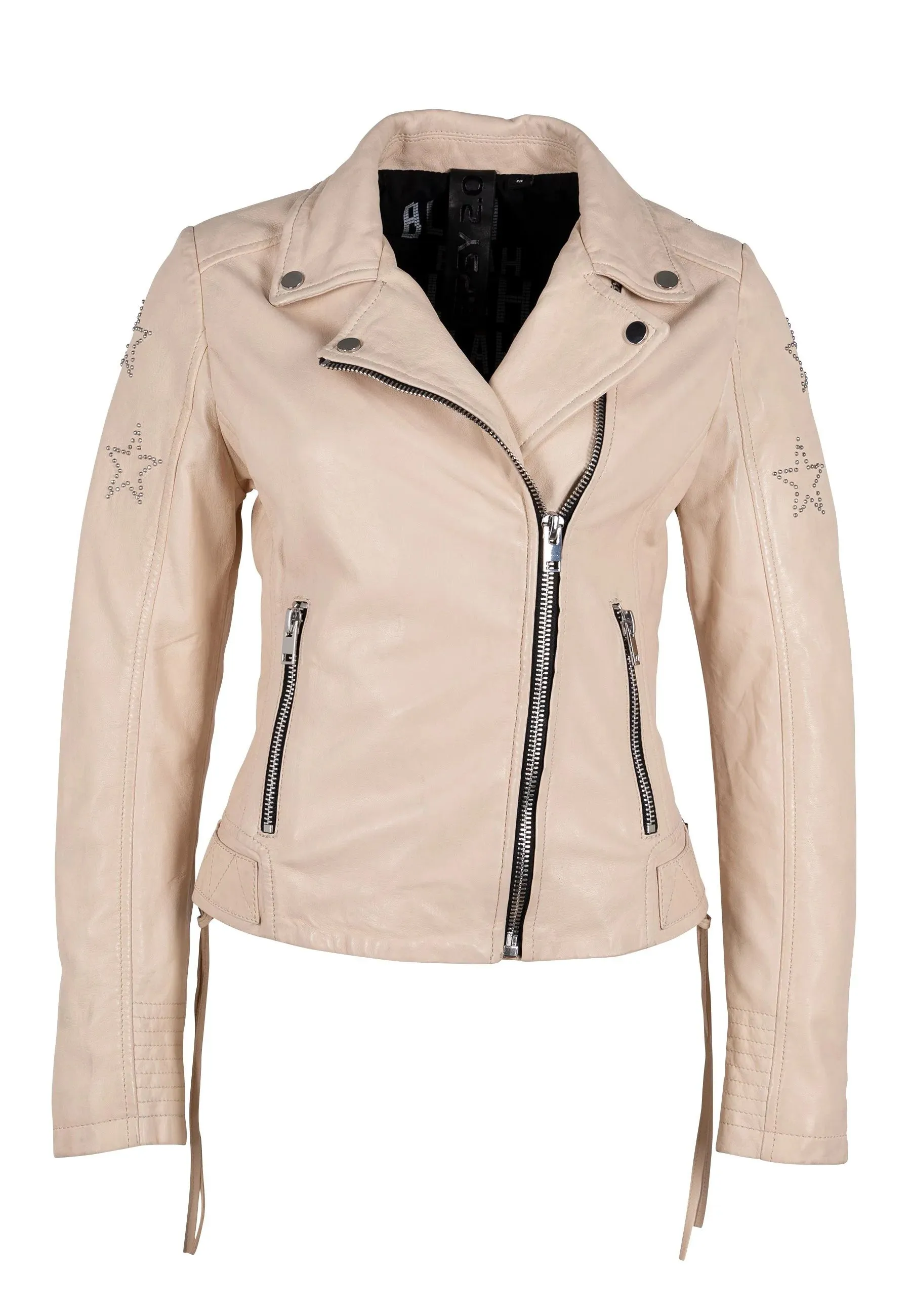 Mauritius White Leather Jacket