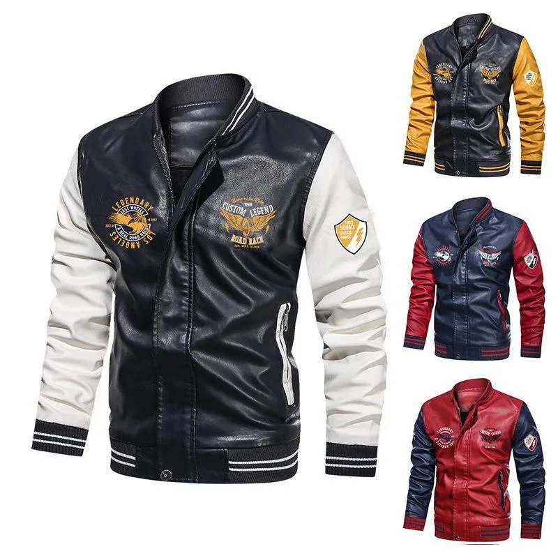 Mens Baseball Bomber Jacket Vintage Sweatshirt Casual Unisex Streetwear Coats |7011-A