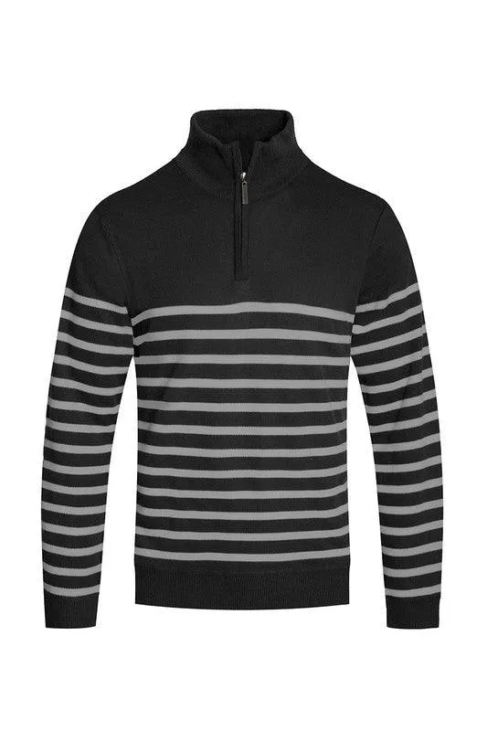 Mens Pullover Sweaters Quarter Zip