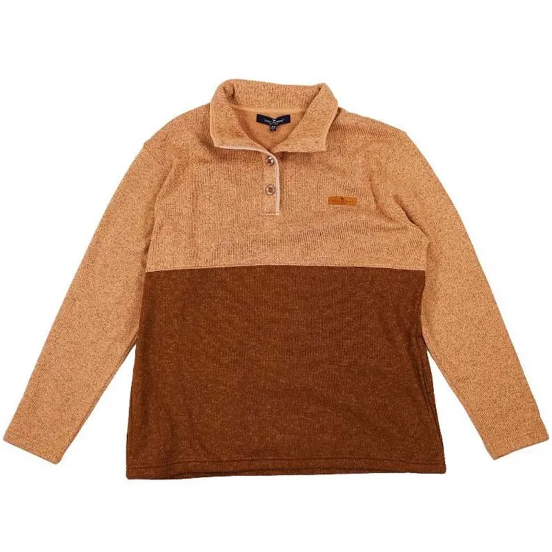 Men's Quarter Snap Pullover in Sand