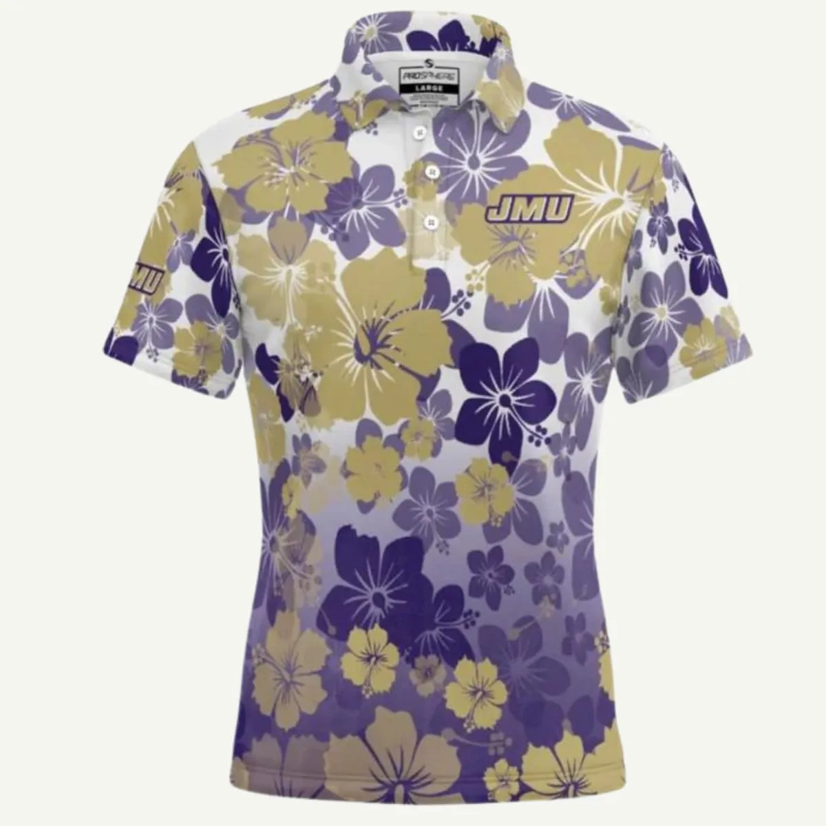 Men's Short Sleeve Performance JMU Aloha Polo