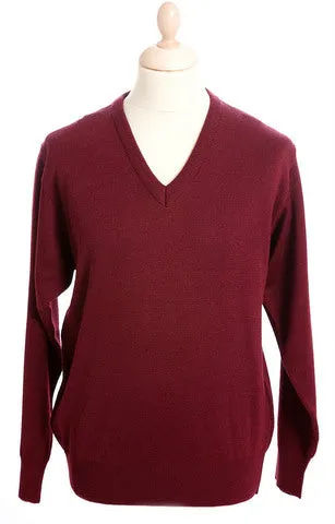 Merino Blend V Neck Pullover