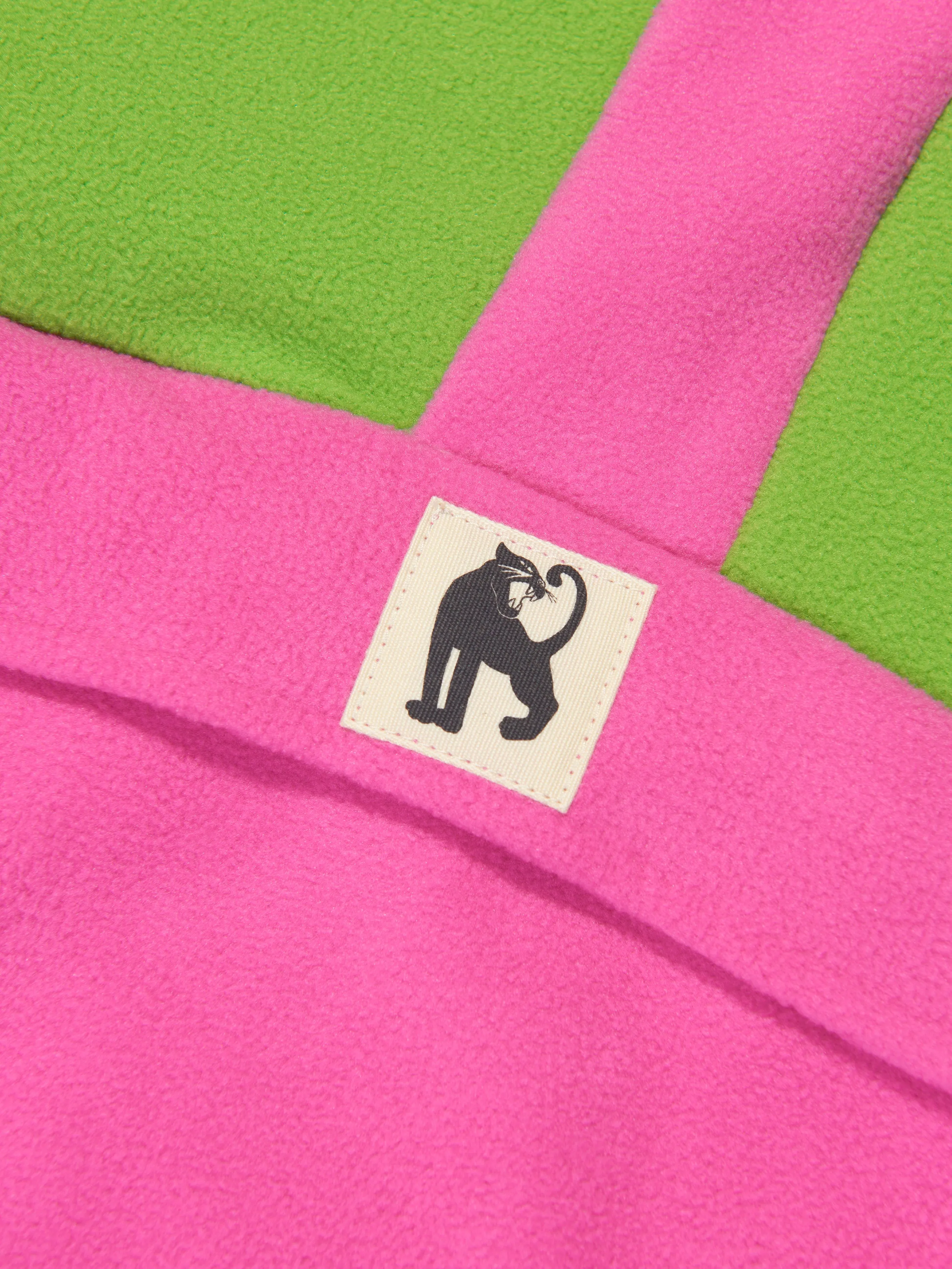 Mini Rodini Girls Fleece Zip Pullover in Pink