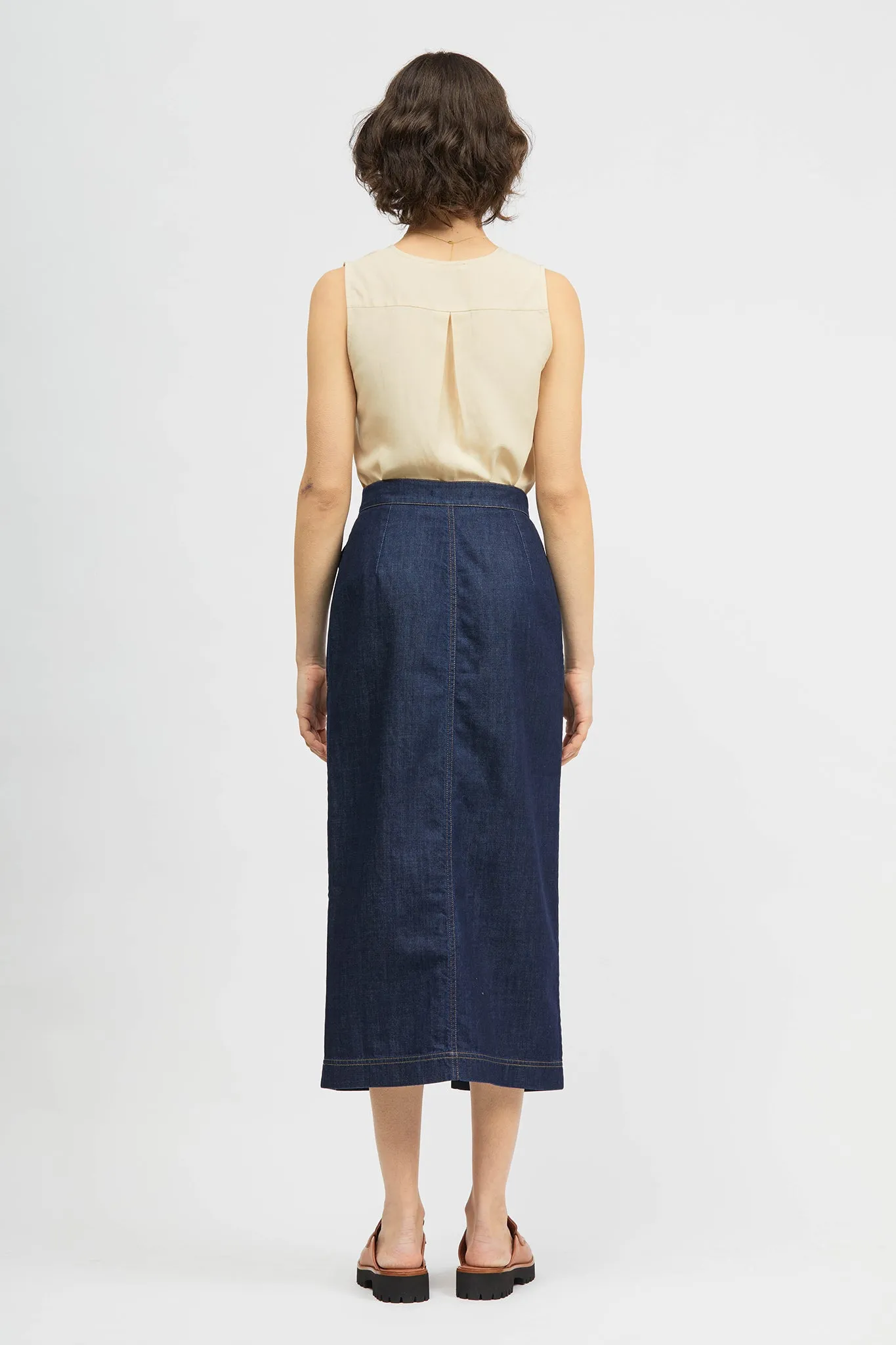 Nami Skirt Raw Indigo