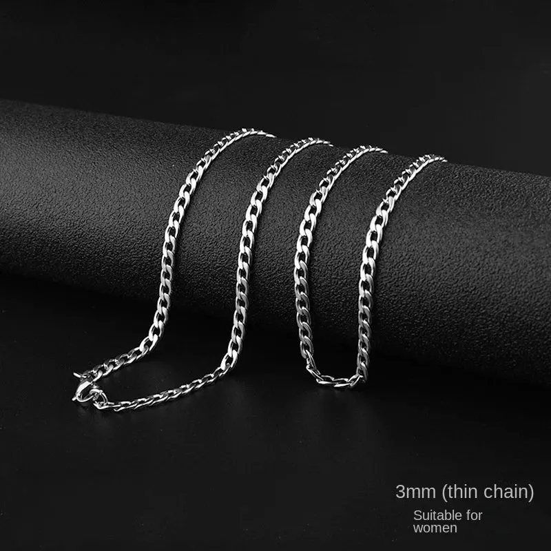 Necklace Jewelry Not Fade Choker Hip-hop Punk Stickers Neck Neck Metal Thick Men and Women Trendy Clavicle Chain