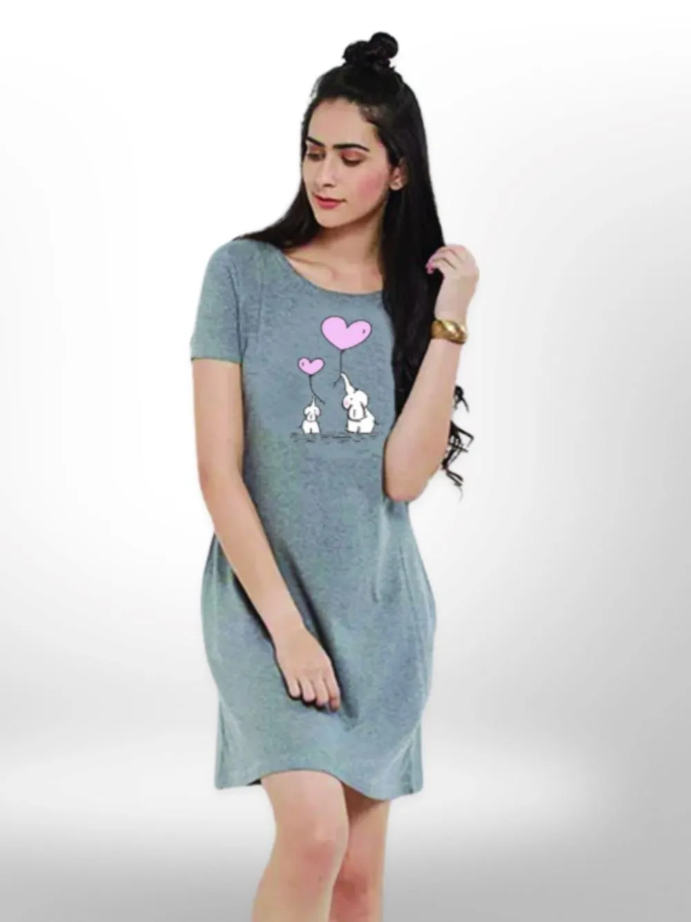 Need A Friend Like You Printed Long T-shirt For Women's