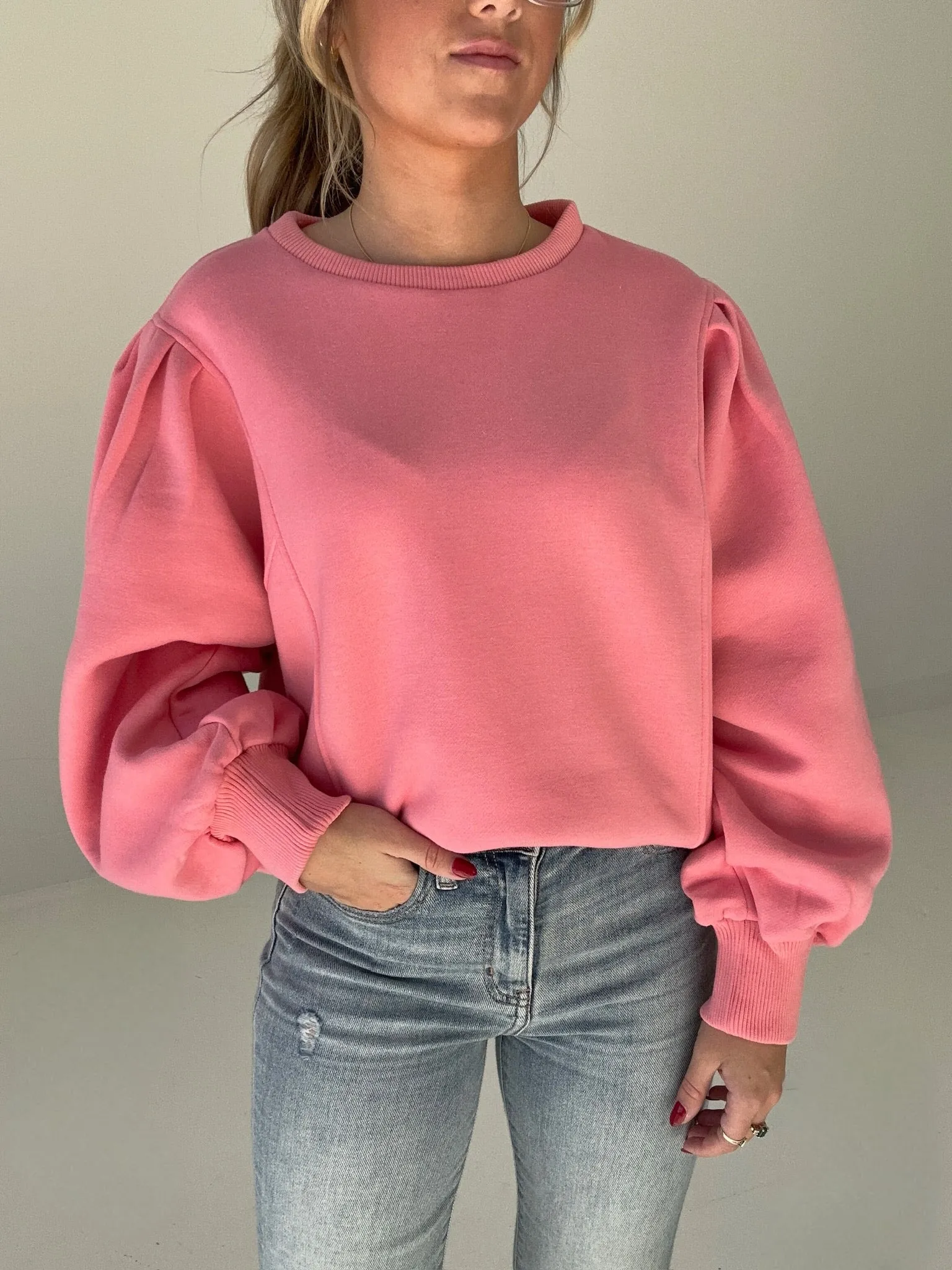 Nina Fancy Pullover - Pink