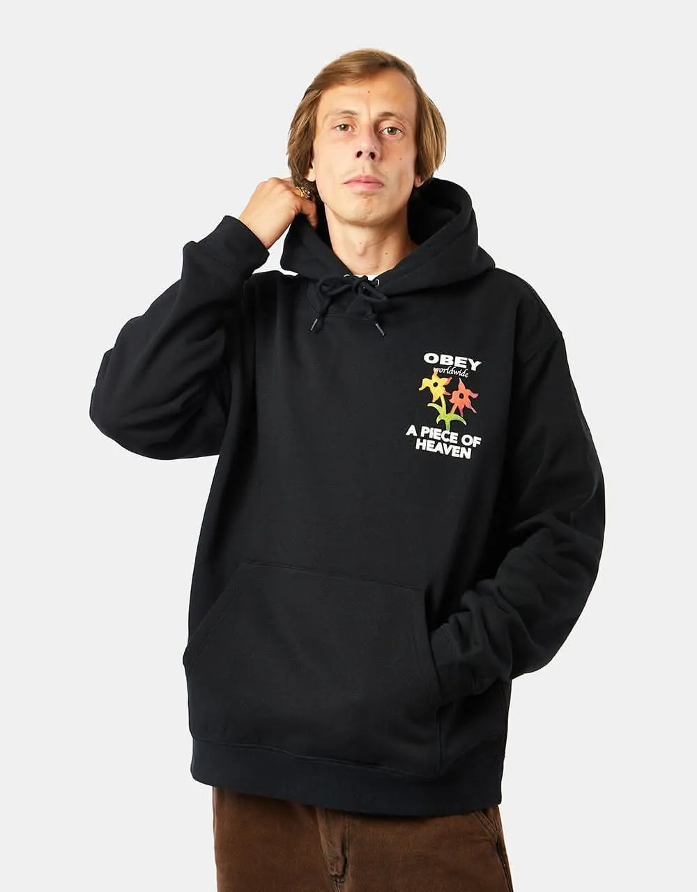 Obey A Piece Of Heaven Pullover Hoodie - Black