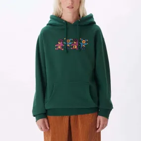 OBEY Women's Obey Circus Bears Pullover Hoodie Dark Green