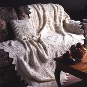 Patons Trellis Squares Knit Blanket