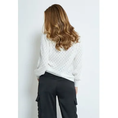 PC7278 Rosalia Sweater - Cloud Dancer