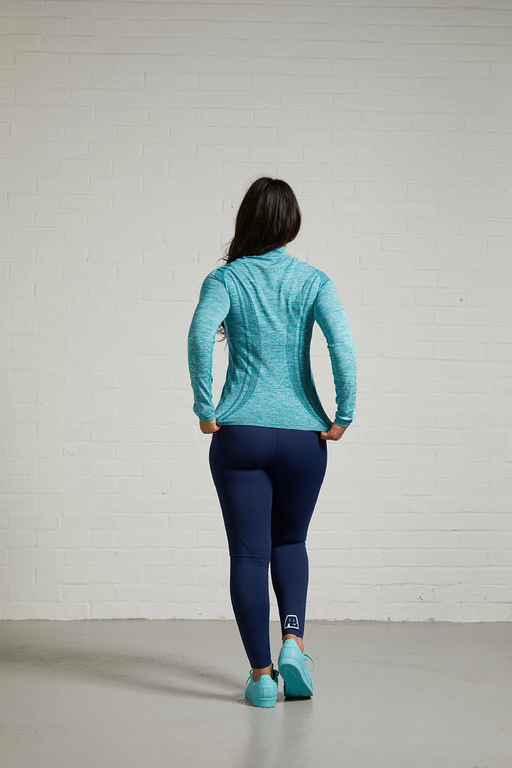 Performance Quarter Zip - Turquoise