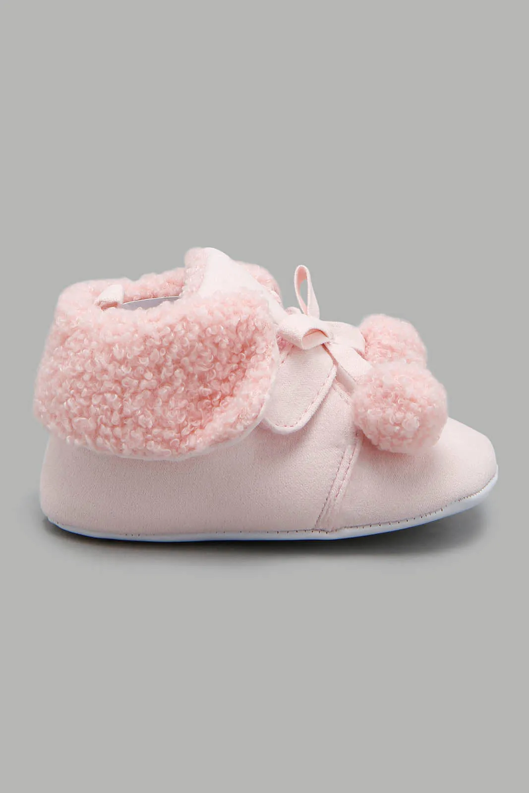 Pink Pom Pom Boot