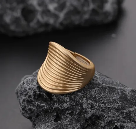 Pre Order:  Assorted Matte Gold Adjustable Rings