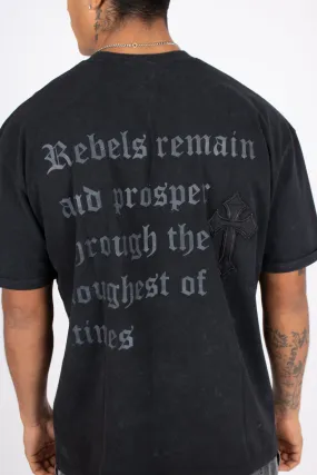 Premium Recycled Rebel LNP Oversized Acid Black T-Shirt