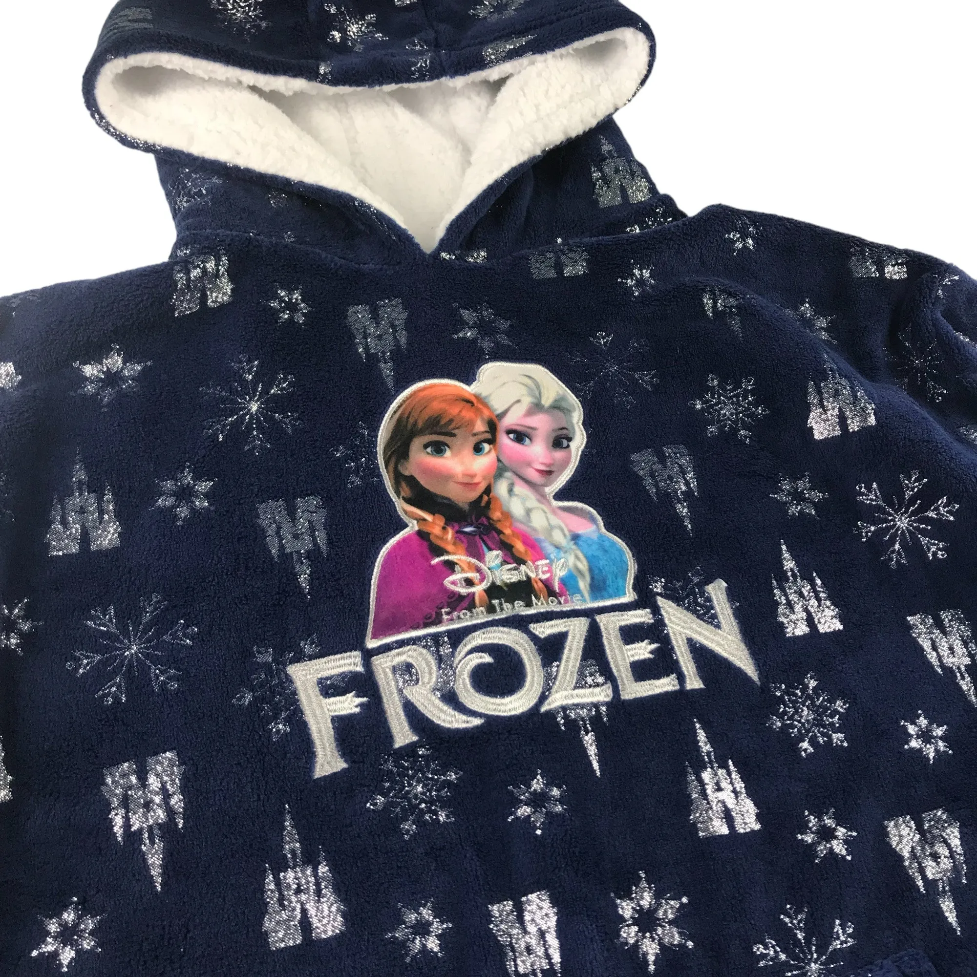 Primark hoodie blanket teen L/XL blue Disney Frozen