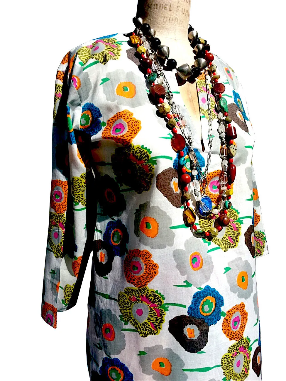 Raja Cotton Tunic Poppy